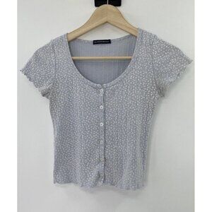 Brandy Melville Women Floral Cropped Cottage‎ Shirt One Size Cottage, See Photos